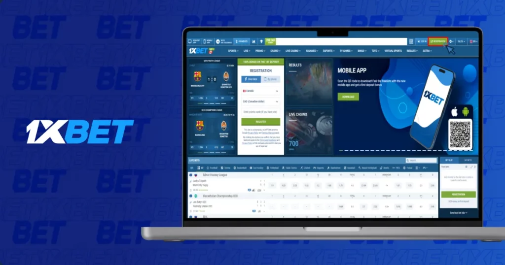 1xBet App Account Registration