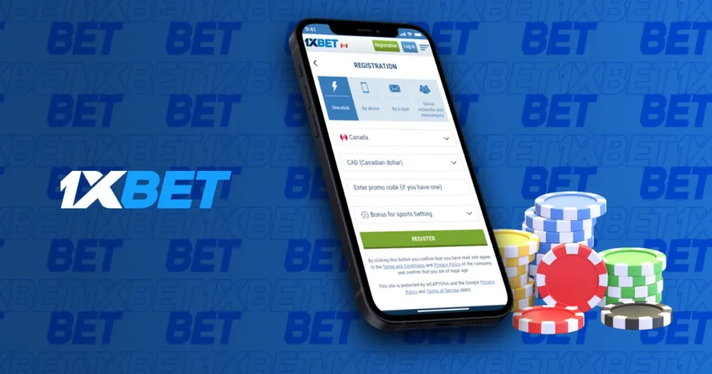 cara mendaftar di 1xbet