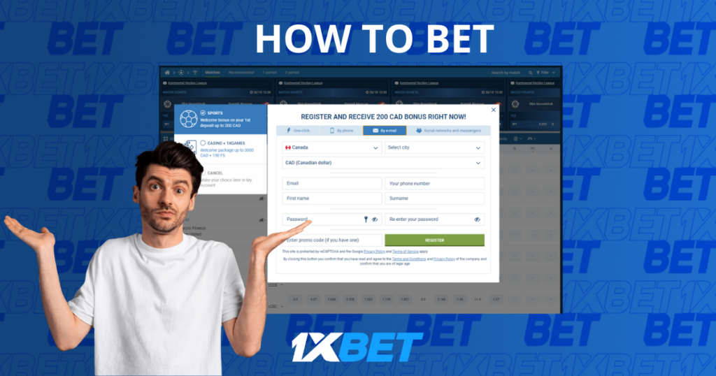 How to bet at 1xBet